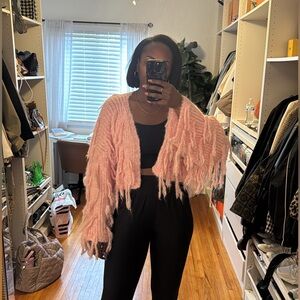 Anthropologie Fringe Cardigan